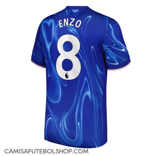 Camisa de time de futebol Chelsea Enzo Fernandez #8 Replicas 1º Equipamento 2024-25 Manga Curta